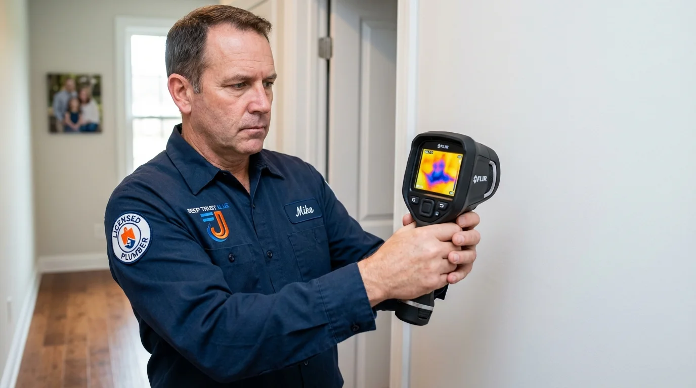 Thermal imaging leak detection by Johns Plumbing LLC in Olean